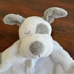 Angel Dear Security Baby Blanket Lovey Spotted Puppy Dog White Gray Soft